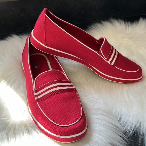 Red & white Grasshoppers by Keds Size 8 Ladies